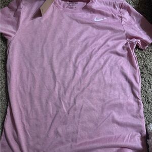Nike Women's Light Pink Short Sleeve Tee with bottoms